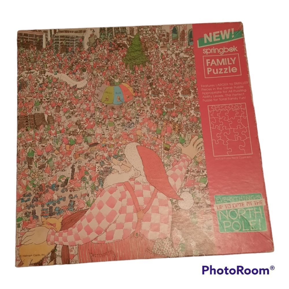 Springbok 1985 Everything's Up To Date At The North Pole Puzzle